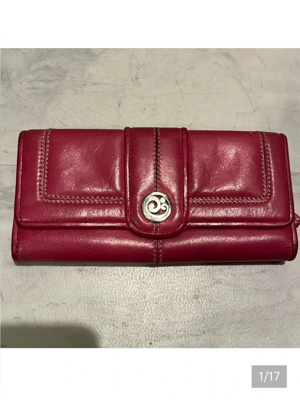 Brighton   Wallet  trifold   Dark, pink   light fuchsia  10 card slots ID holder